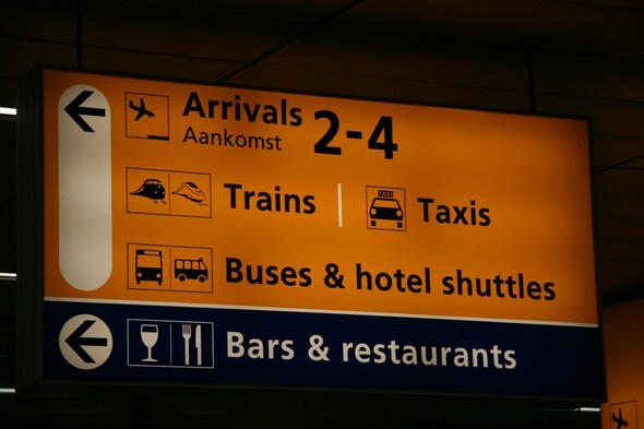 Train from Schiphol to Amsterdam